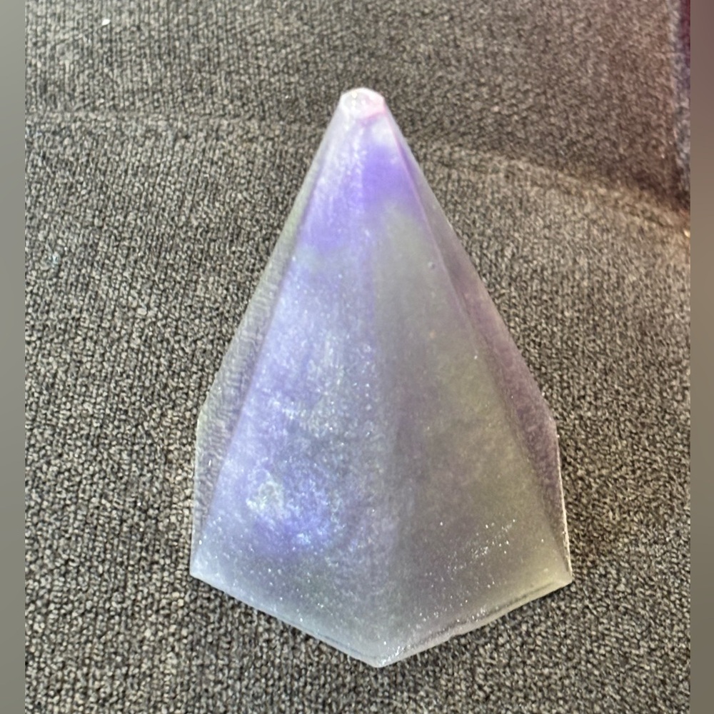 Iridescent Pyramid Decor (handmade) - Picture 4 of 7